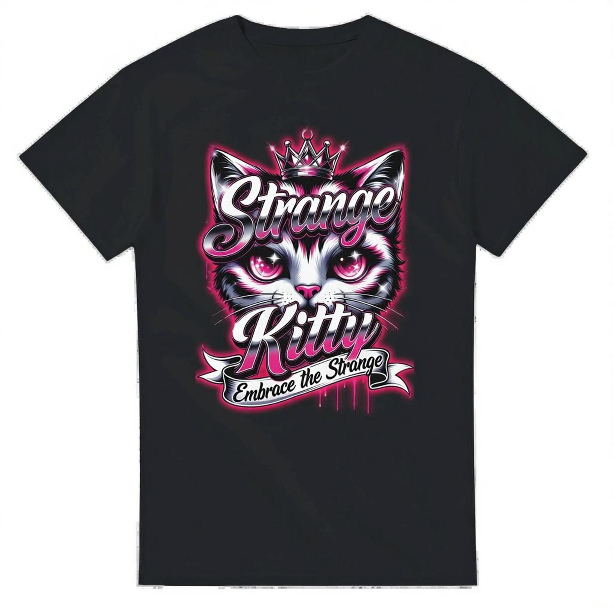 Strange Kitty - Heavyweight Unisex Crewneck T-shirt | Gildan® 5000